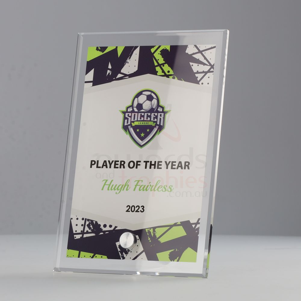 Soccer Team Colours Plaque V1 150mm